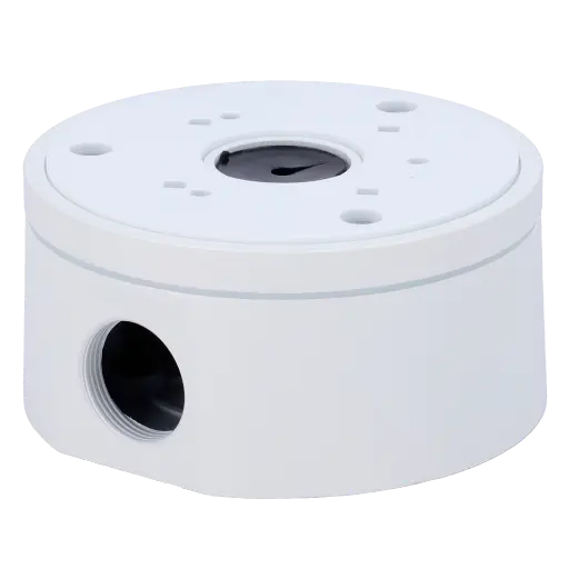 [JBOX-118-WHITE] Base de Conexão Universal CCTV Metal 118mm Branca